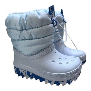 Crocs Classic Neo Puff Boot Little Kid Winter Snow Blue Child Toddler c11